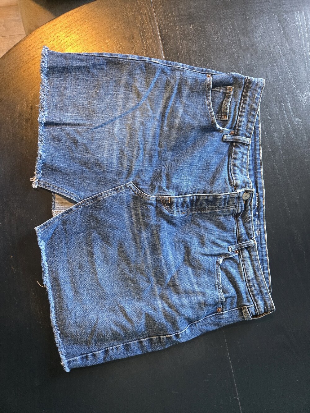 Old Navy Blue Raw-Hem Denim Skirt